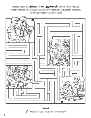 Jesus’s Childhood coloring page