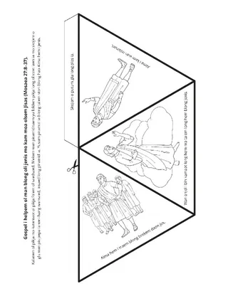 aktiviti pej: gospel i helpem yumi blong kam olsem Jisas Kraes