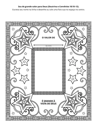 página de atividade para crianças