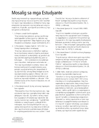 handout, Salig sa mga Estudyante