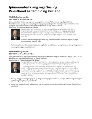 Ipinanumbalik ang mga Susi ng Priesthood sa Templo ng Kirtland