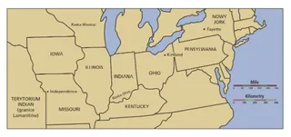 mapa północno-wschodnich Stanów Zjednoczonych