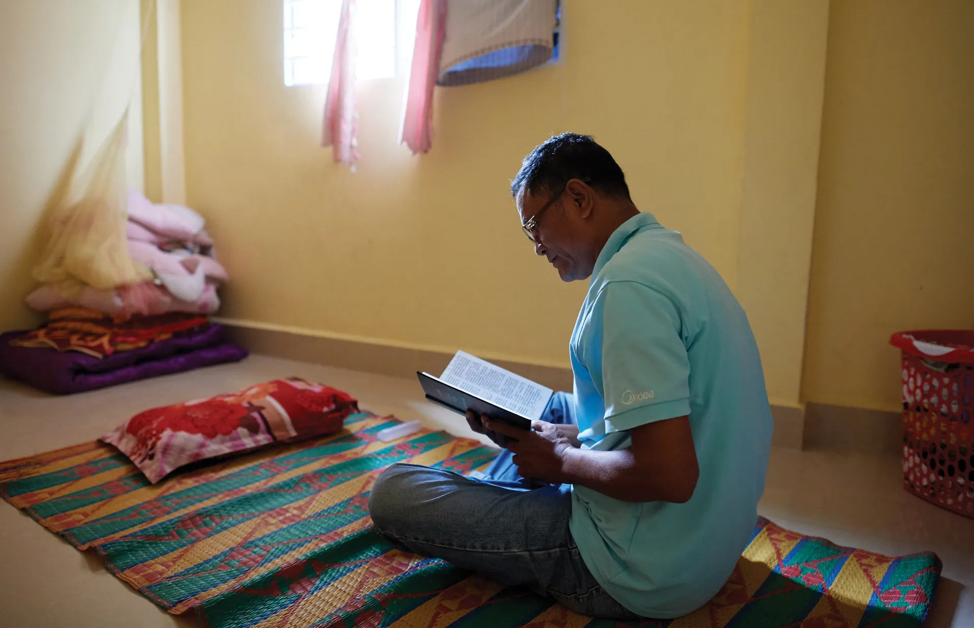 Phan’s anger toward the neighbor who caused the fire was replaced with peace when he remembered the word of the Lord. Phan is grateful for the guidance he receives from the scriptures.