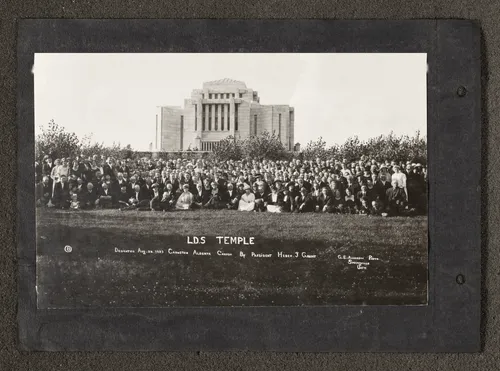 Latter-day Saints at the Cardston Alberta Temple dedication