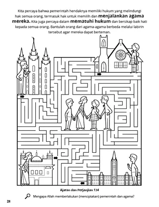 Religious Freedom coloring page