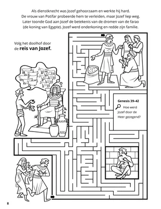 Joseph in Egypt coloring page