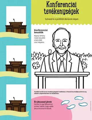 coloring page of President Nelson