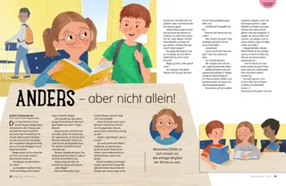 boy and girl talking at school