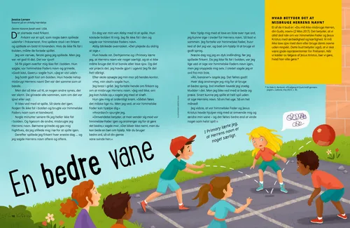 PDF-side med en illustration af børn, der spiller firkantbold udenfor