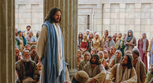 Matthew 21:23–32, Christ teaches in the temple