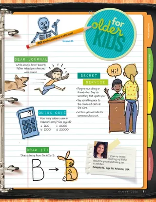 service challenge and journal prompt