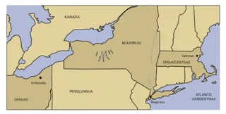 map, northeastern United States