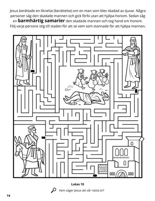 The Good Samaritan coloring page