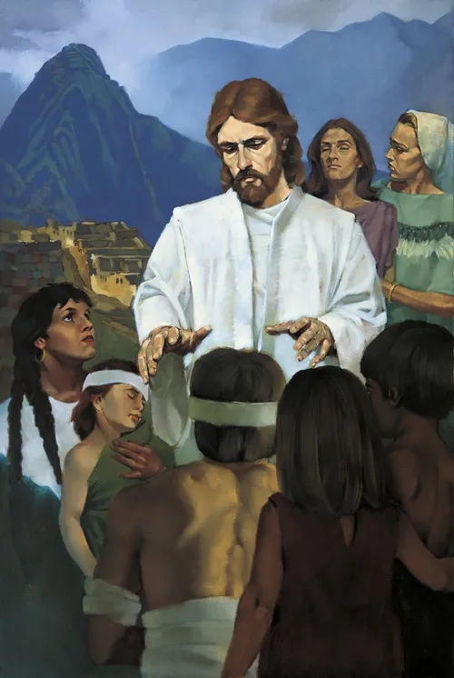 Jesus Healing the Nephites