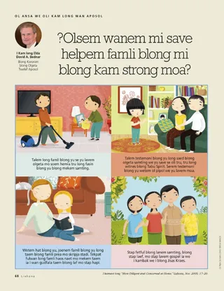 How can I help my family be strong