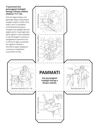 panid ti aktibidad: ti pammati isu ti panamati kadagiti banag a ditayo makita.