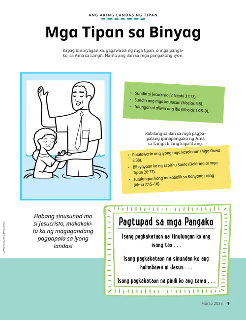 PDF ng pahinang kukuluyan na may isang lalaki na binibinyagan ang isang batang babae