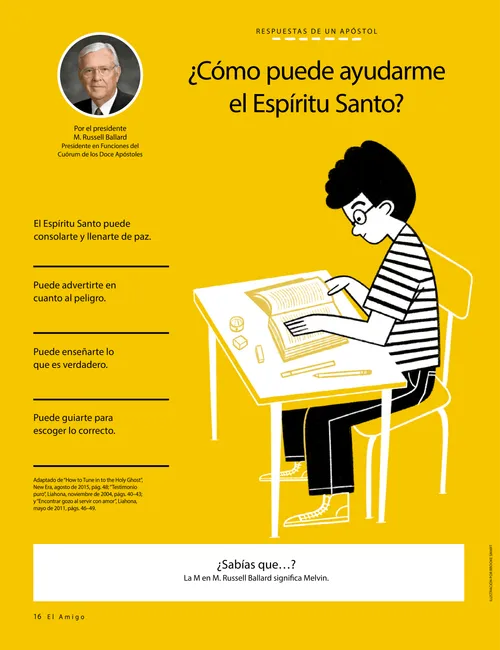 Un niño sentado en un escritorio leyendo las Escrituras