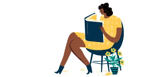 young woman reading the Book of Mormon