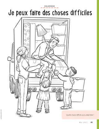 family loading moving van