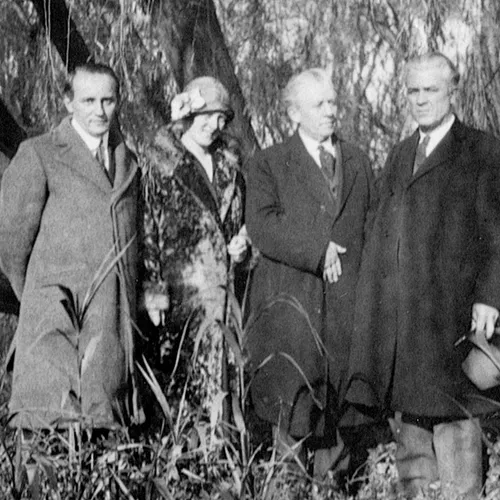 historical photo with Melvin J. Ballard