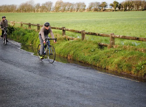 young man cycling