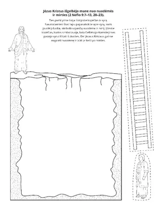 veiklos puslapis. Jėzus Kristus gelbėja mus nuo nuodėmės ir mirties