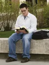man studying scriptures