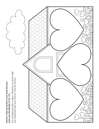 página de atividades: Honrar o Dia do Senhor é um sinal de meu amor por Ele