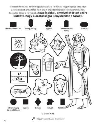 Plagues of Egypt coloring page