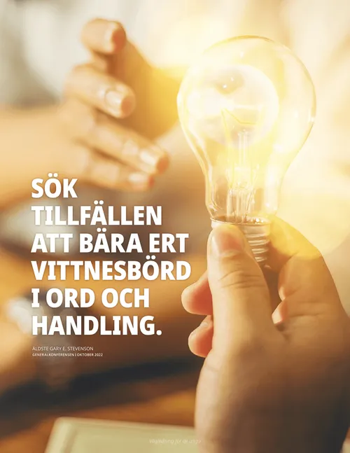 affisch med citat av Stevenson