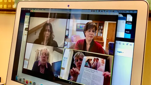 video call on tablet