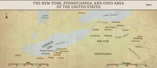 Map 5: The New York, Pennsylvania, and Ohio Area of the United States