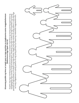 pahina ng aktibidad: ang mga pamilya ay maaaring magsama-sama magpakailanman