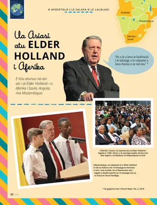 pictures of Elder Holland visiting countries in Africa