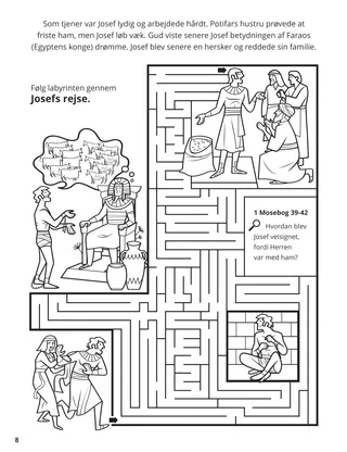 Joseph in Egypt coloring page