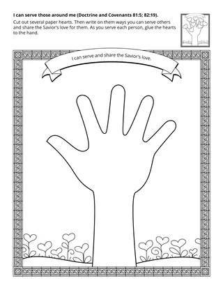 activity page: I can serve others