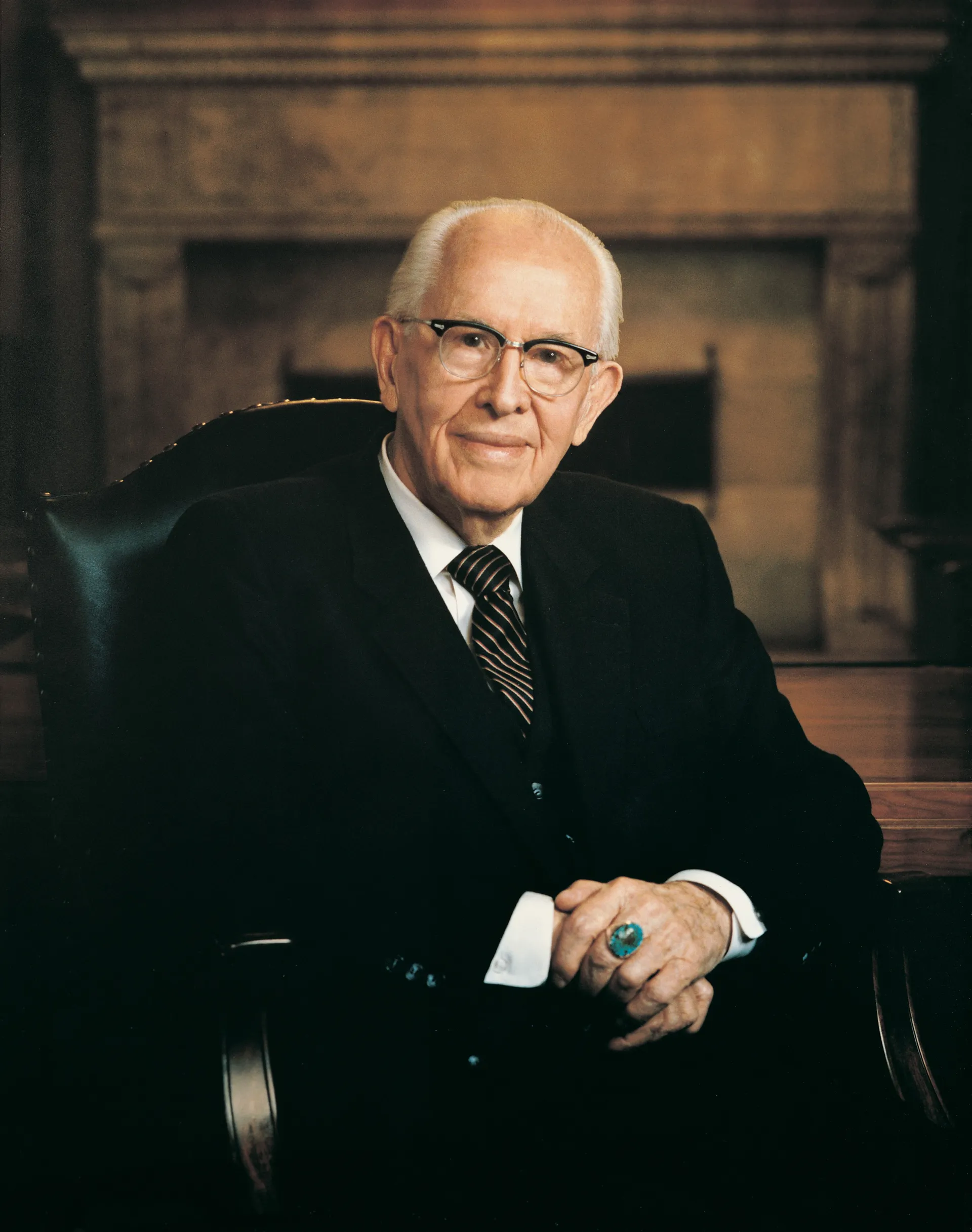 Ezra Taft Benson, by Busath Photography; GAB 134; Our Heritage, 133–36