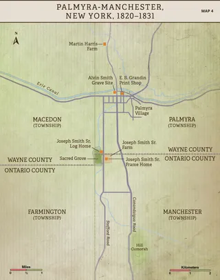 Map 4: Palmyra-Manchester, New York, 1820–31
