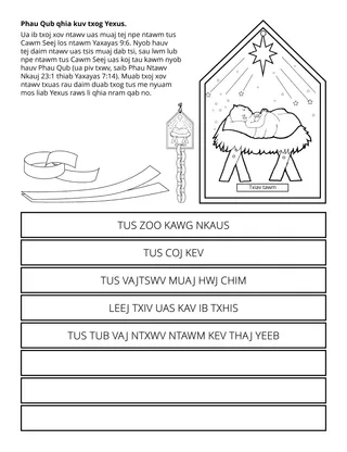 Lub Koom Haum Me Nyuam Yaus phab ntawv ntxim ua: Phau Qub qhia kuv txog Yexus.