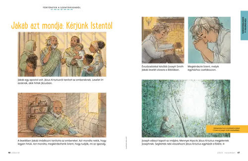 PDF-történet arról, hogy Jakab tanít, Joseph Smith pedig imádkozik