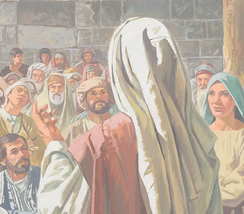 Jesus teaching people