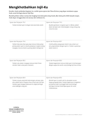 Mengkhotbahkan Injil-Ku