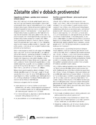 materiál na rozdání, Zůstaňte silní