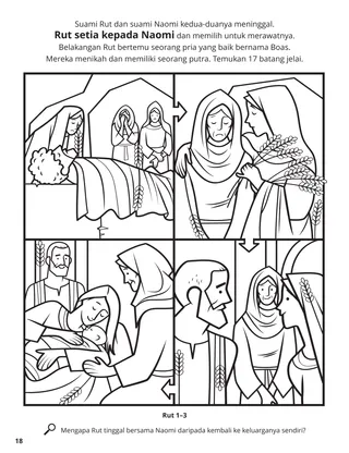 Ruth and Naomi coloring page