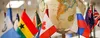 globe and flags