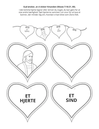 aktivitetsside: Gud ønsker, at vi elsker hinanden