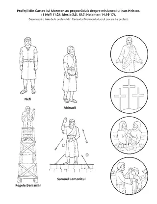 Pagină cu activități: profeții din Cartea lui Mormon au depus mărturie despre Isus Hristos