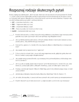 ulotka, Rozpoznaj rodzaje skutecznych pytań