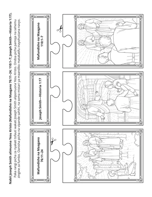 ukurasa wa shughuli: Joseph Smith alimwona Yesu Kristo